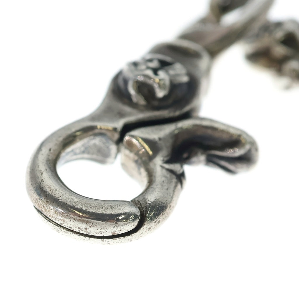 CHROME HEARTS(クロムハーツ) 2BALL LONG-S/2クリップロング#2ケルティックボール ウォレットチェーン シルバー