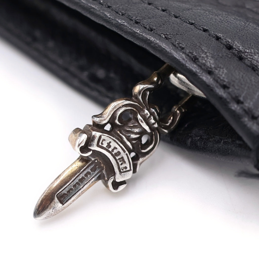 CHROME HEARTS(クロムハーツ) ZPR CHNG PURSE2 ジッパーチェンジパース レザーコインケース ブラック