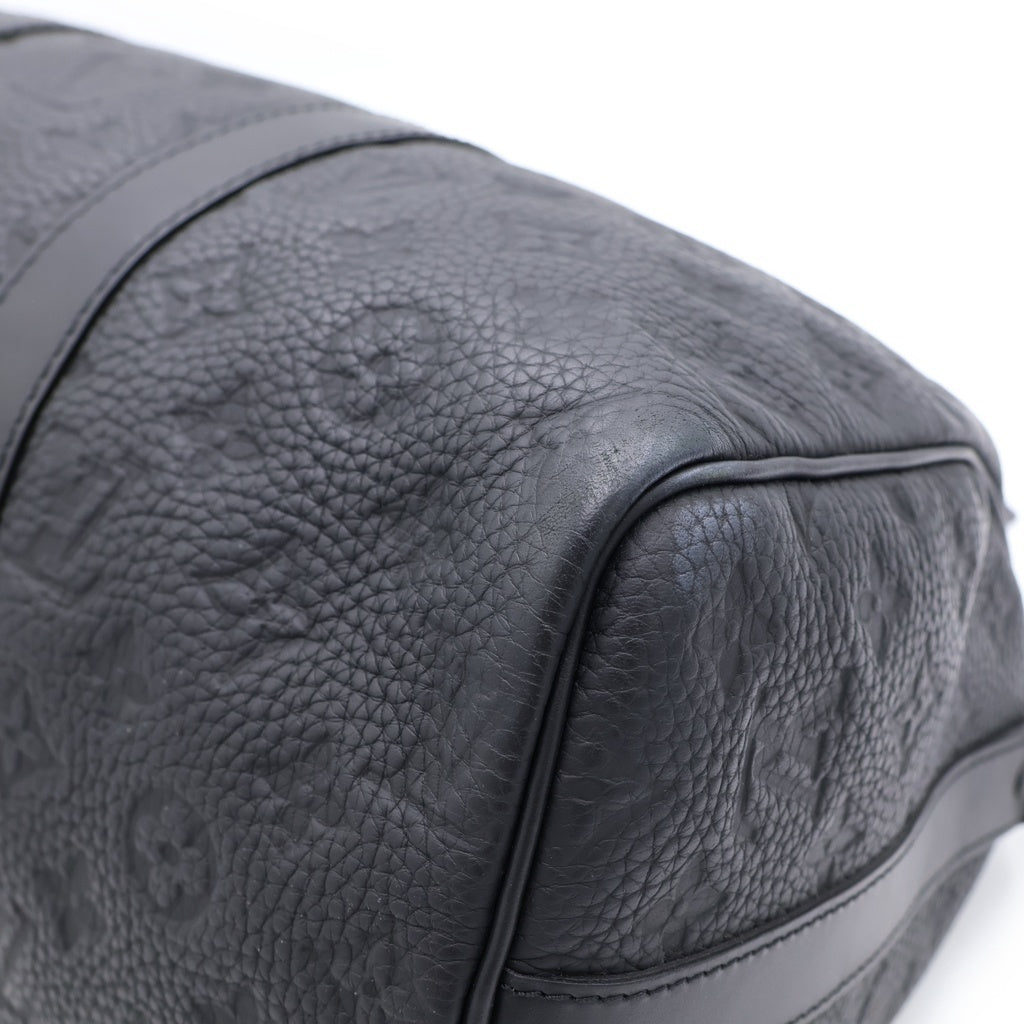 LOUIS VUITTON(ルイヴィトン) モノグラム キーポルバンドリエール35 2WAYハンドバッグ ショルダーバッグ ブラック レザー M22765 シルバー金具 レディース