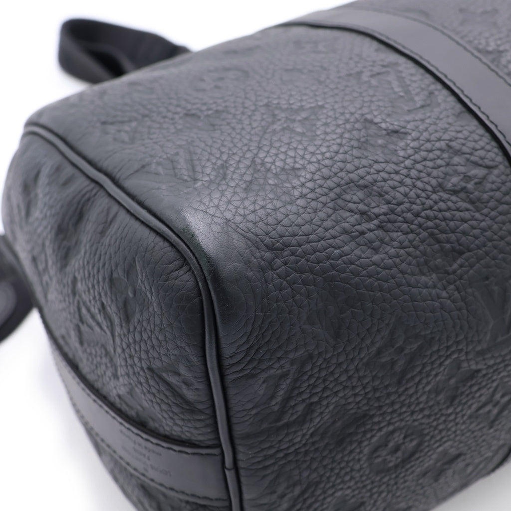 LOUIS VUITTON(ルイヴィトン) モノグラム キーポルバンドリエール35 2WAYハンドバッグ ショルダーバッグ ブラック レザー M22765 シルバー金具 レディース