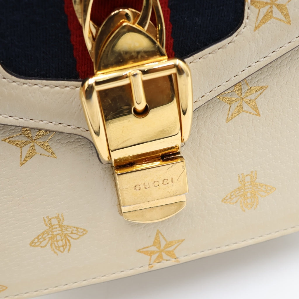 GUCCI(グッチ) シルヴィ ミニ 2way ショルダーバッグ ビー&スター 470270 レディース