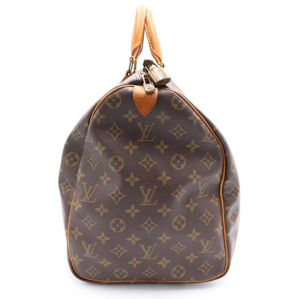 LOUIS VUITTON(ルイヴィトン) モノグラム キーポル50 ボストンバッグ ハンドバッグ トラベルバッグ ブラウン レザー×PVC M41426 ゴールド金具
