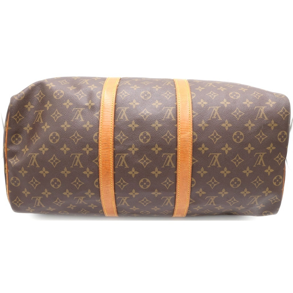 LOUIS VUITTON(ルイヴィトン) モノグラム キーポル50 ボストンバッグ ハンドバッグ トラベルバッグ ブラウン レザー×PVC M41426 ゴールド金具
