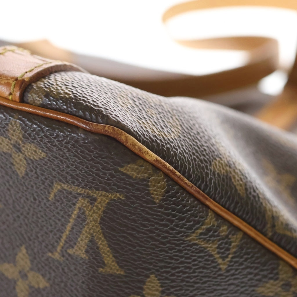 LOUIS VUITTON(ルイヴィトン) モノグラム サックショッピング トートバッグ ハンドバッグ ブラウン レザー×PVC M51108 ゴールド金具 レディース
