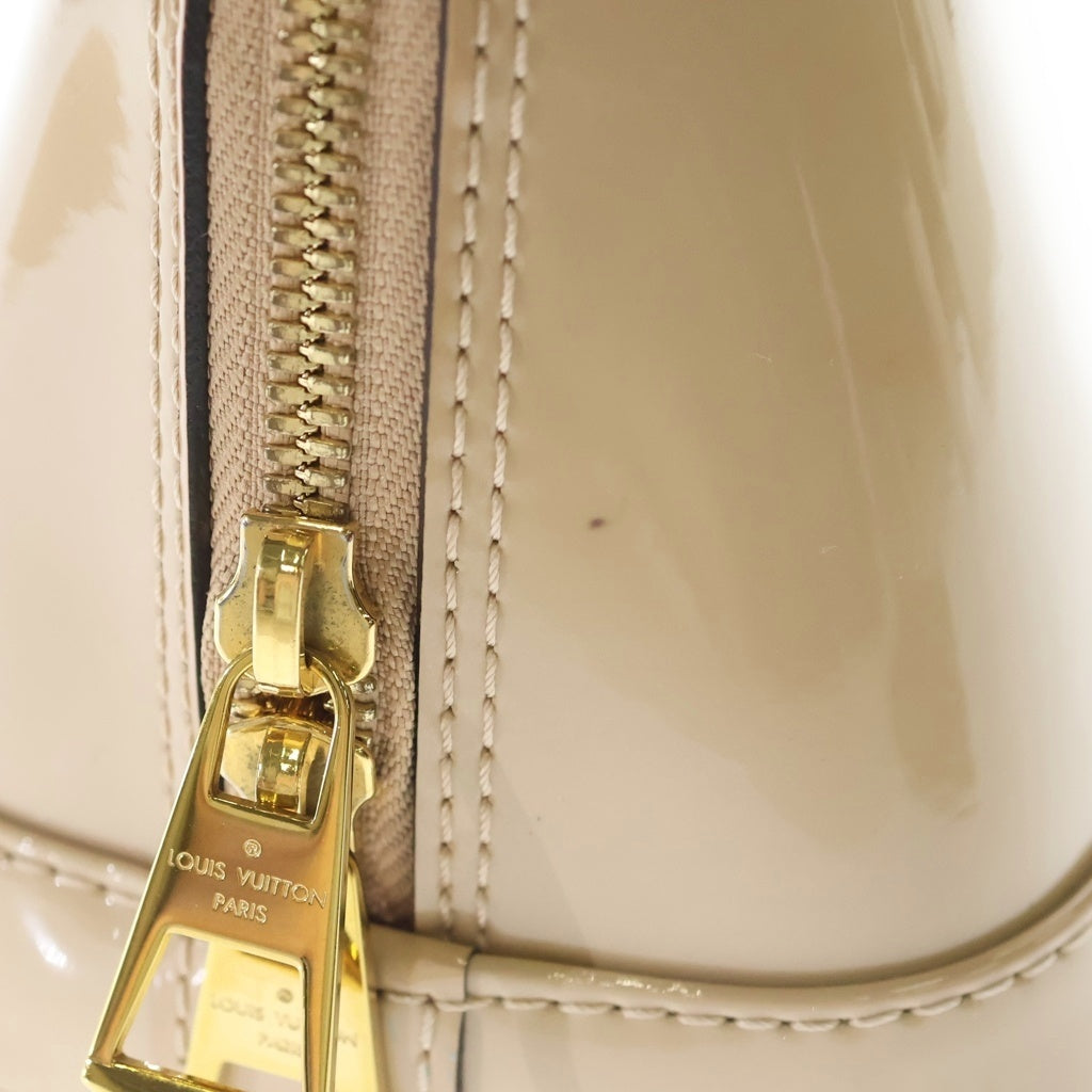 LOUIS VUITTON(ルイヴィトン) ルイヴィトン アルマBB 2WAYハンドバッグ ショルダーバッグ ベージュ×ブラウン レザー×パテント M51949 ゴールド金具 レディース