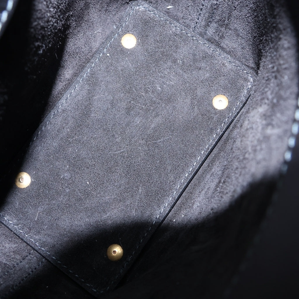 SAINT LAURENT PARIS(サンローランパリ) LE37 ミニ バケットバッグ カサンドラロゴ レザー 2WAY ハンド ショルダーバッグ ゴールド金具 ブラック 765870 レディース