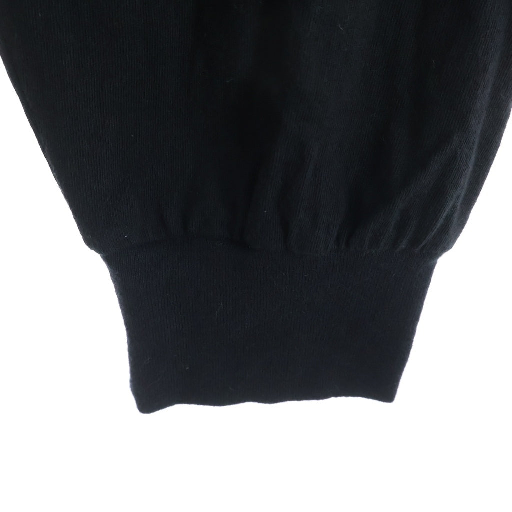 CHROME HEARTS(クロムハーツ) Scroll Logo L/S Pocket T-shirt スクロールロゴ 袖ロゴプリント クルーネック長袖ポケットTシャツ カットソー ブラック