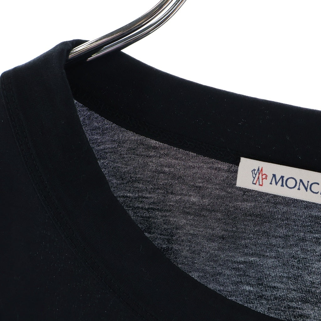 MONCLER(モンクレール) サイドロゴ クルーネック長袖Tシャツ ロングTシャツ ブラック G10918