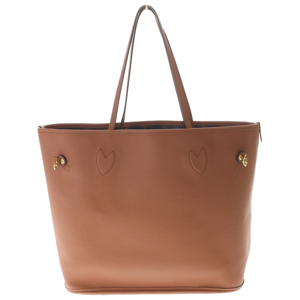 LOUIS VUITTON(ルイヴィトン) ネヴァーフル・インサイドアウトMM ハンドバッグ トートバッグ ブラウン レザー×PVC M12061 ゴールド金具 レディース