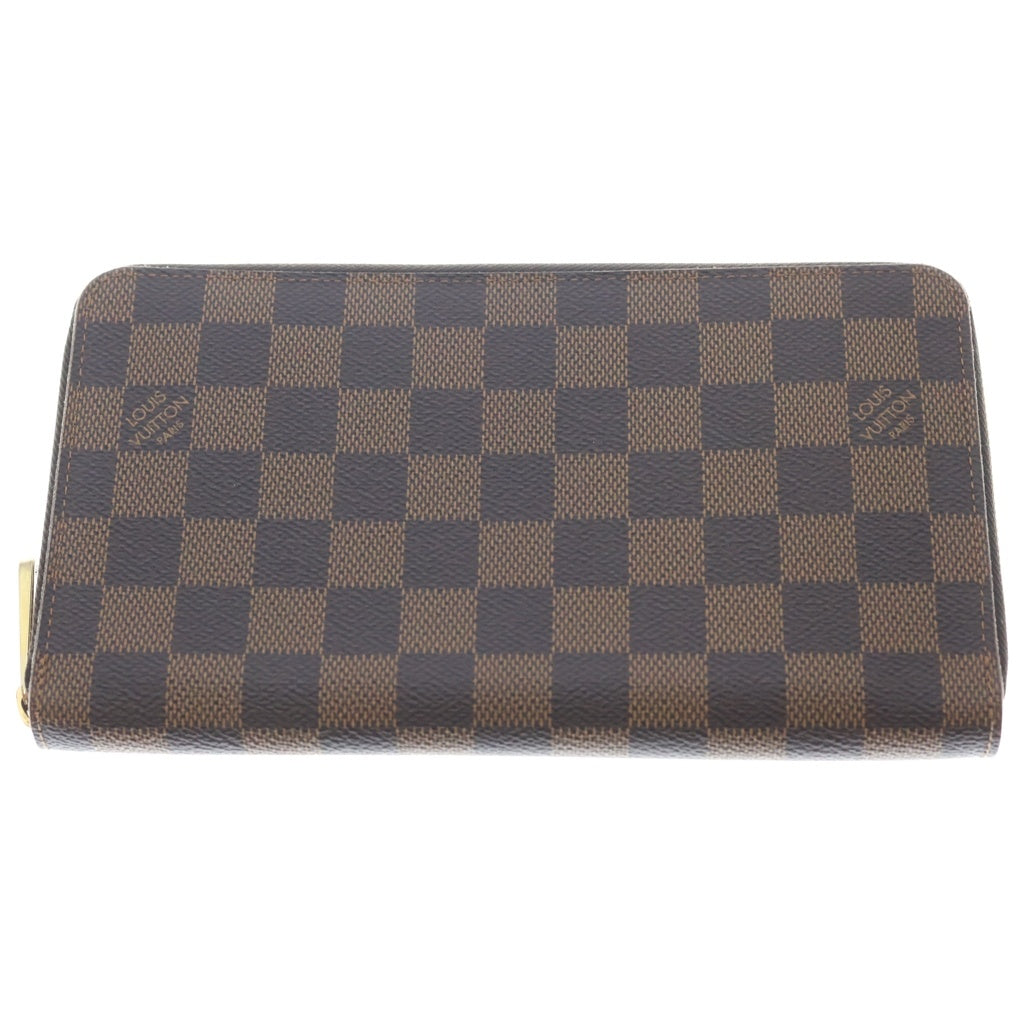 LOUIS VUITTON(ルイヴィトン) ダミエ ジッピー オーガナイザー ロングウォレット 長財布 PVC レザー ブラウン N60003