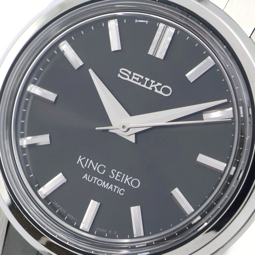SEIKO(セイコー) キングセイコー 黒文字盤 SS/AT ステンレス 自動巻き 腕時計 SDKS005/6R31-00D0