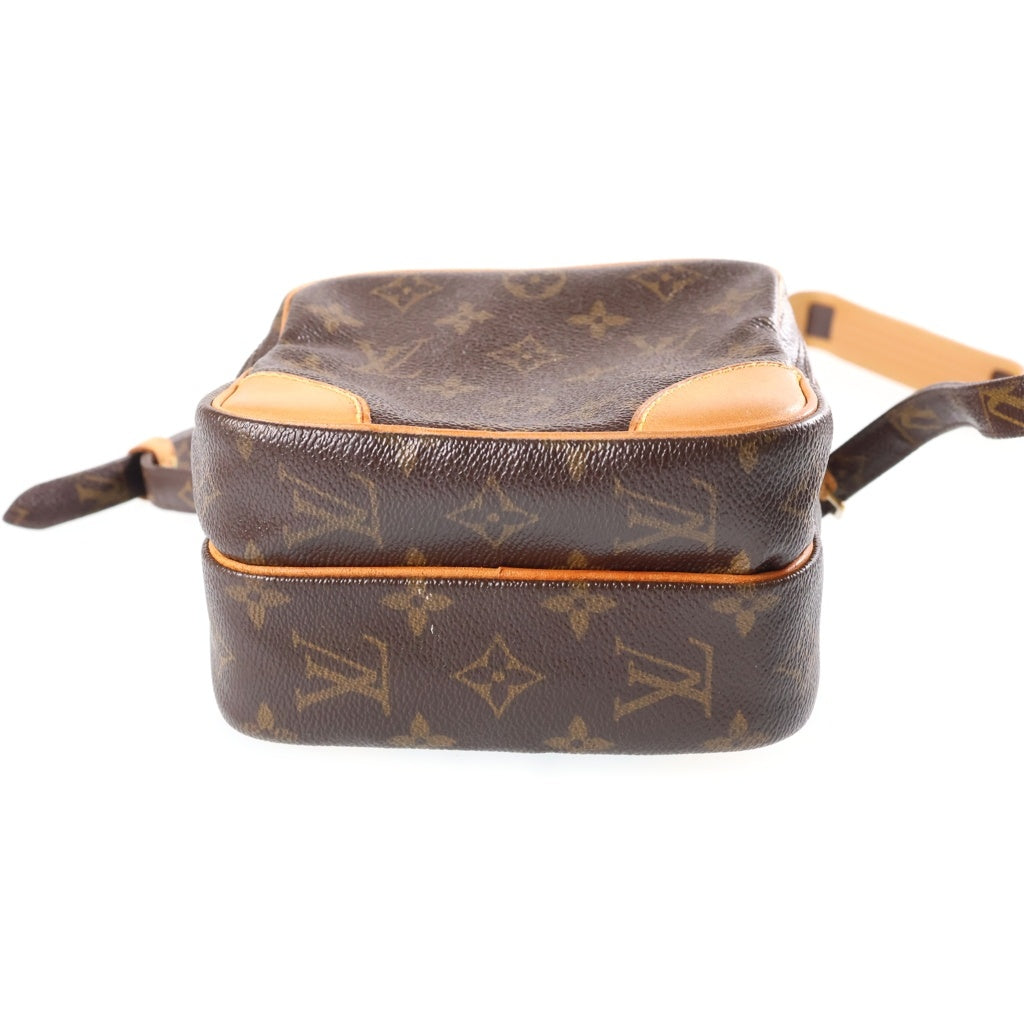 LOUIS VUITTON(ルイヴィトン) モノグラム アマゾン ショルダーバッグ ミニバッグ ブラウン レザー×PVC M45236 ゴールド金具 レディース