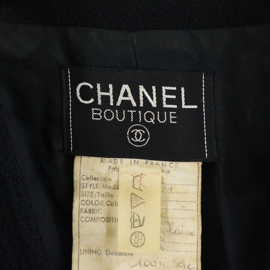 CHANEL(シャネル) ココボタン ミドル丈ウールコート ライトアウター レディース
