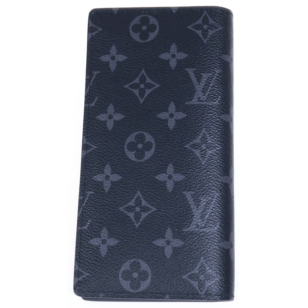 LOUIS VUITTON(ルイヴィトン) モノグラムエクリプス ポルトフォイユ ブラザ 二つ折り長財布 ブラック PVC×レザー M61697 レディース