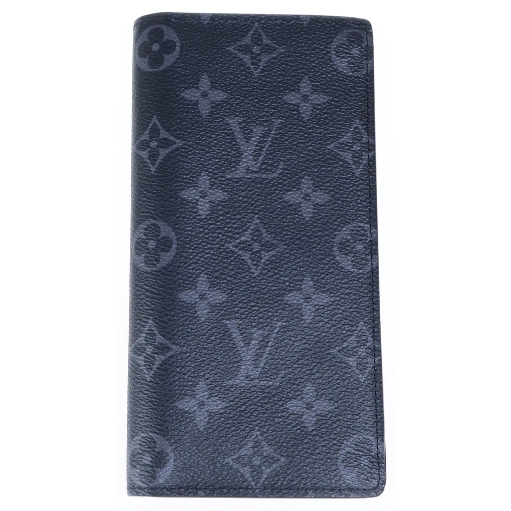 LOUIS VUITTON(ルイヴィトン) モノグラムエクリプス ポルトフォイユ ブラザ 二つ折り長財布 ブラック PVC×レザー M61697 レディース