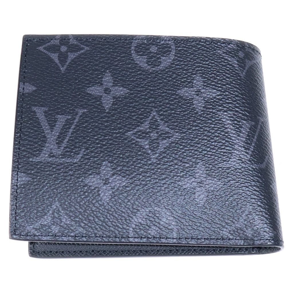 LOUIS VUITTON(ルイヴィトン) モノグラムエクリプス ポルトフォイユマルコNM 二つ折り財布 コンパクトウォレット ブラック PVC×レザー M62545