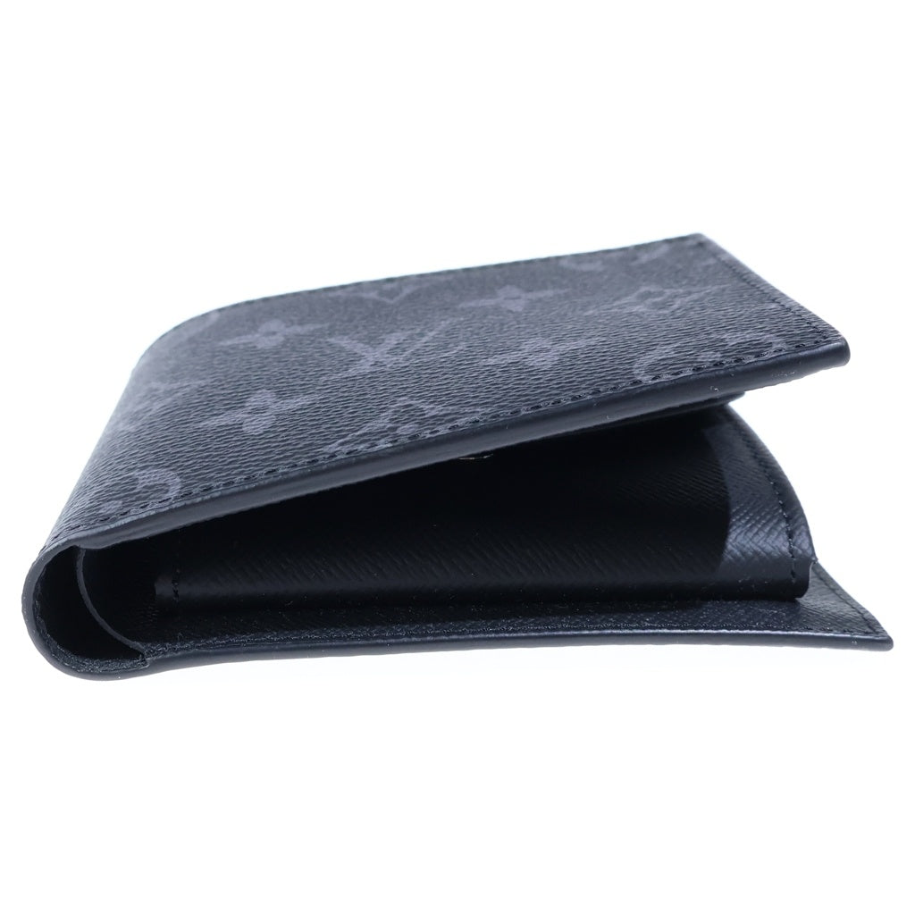 LOUIS VUITTON(ルイヴィトン) モノグラムエクリプス ポルトフォイユマルコNM 二つ折り財布 コンパクトウォレット ブラック PVC×レザー M62545