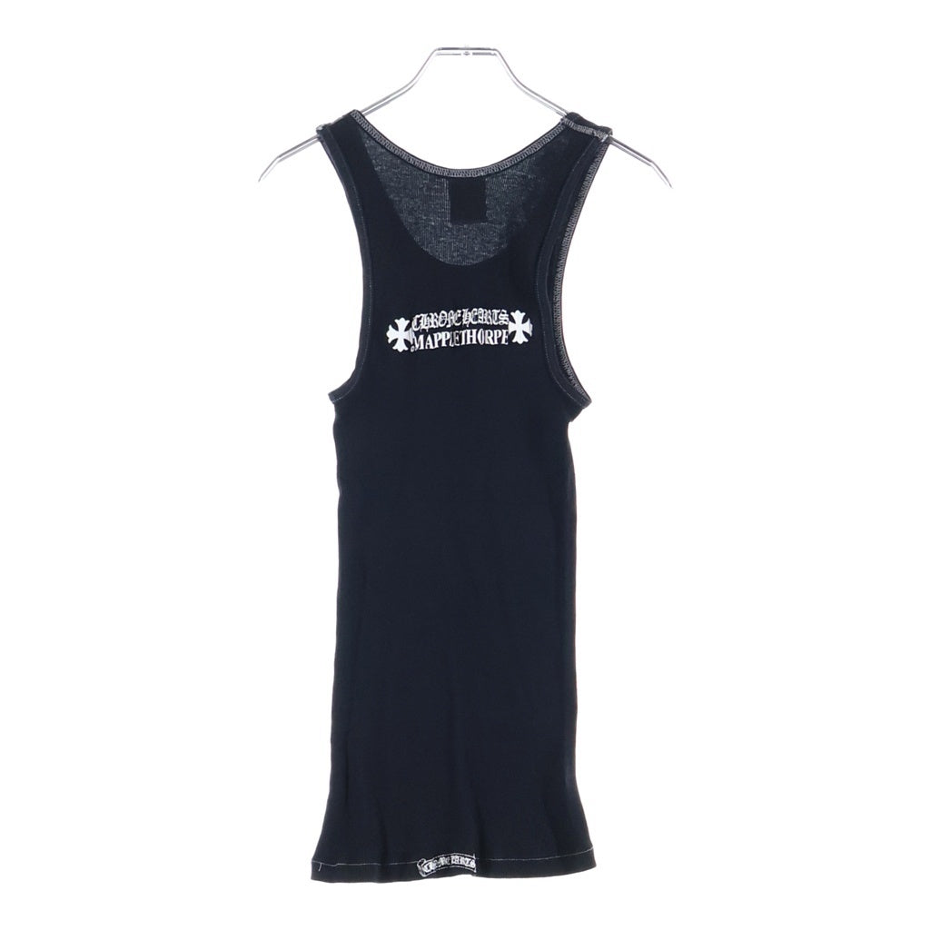 CHROME HEARTS(クロムハーツ) メイプルソーププリント リブタンクトップ ブラック コットン