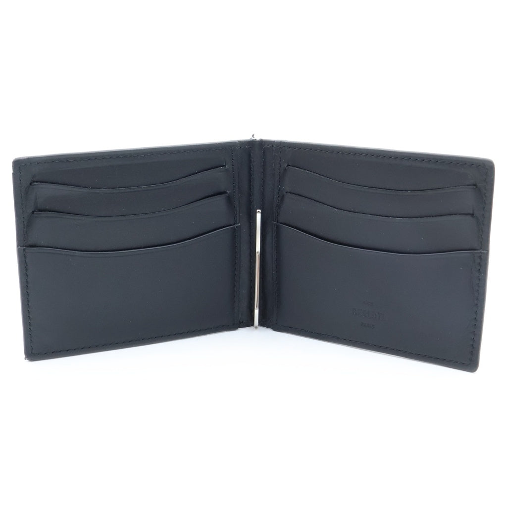 Berluti(ベルルッティ) カリグラフィ レザー マネークリップ グレー