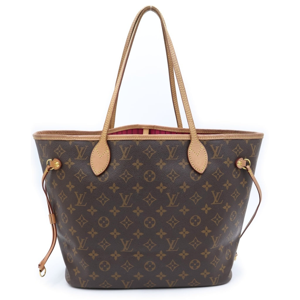 LOUIS VUITTON(ルイヴィトン) モノグラム ネヴァーフルMM 新型 トートバッグ ハンドバッグ ブラウン レザー×PVC M41178 ゴールド金具 レディース