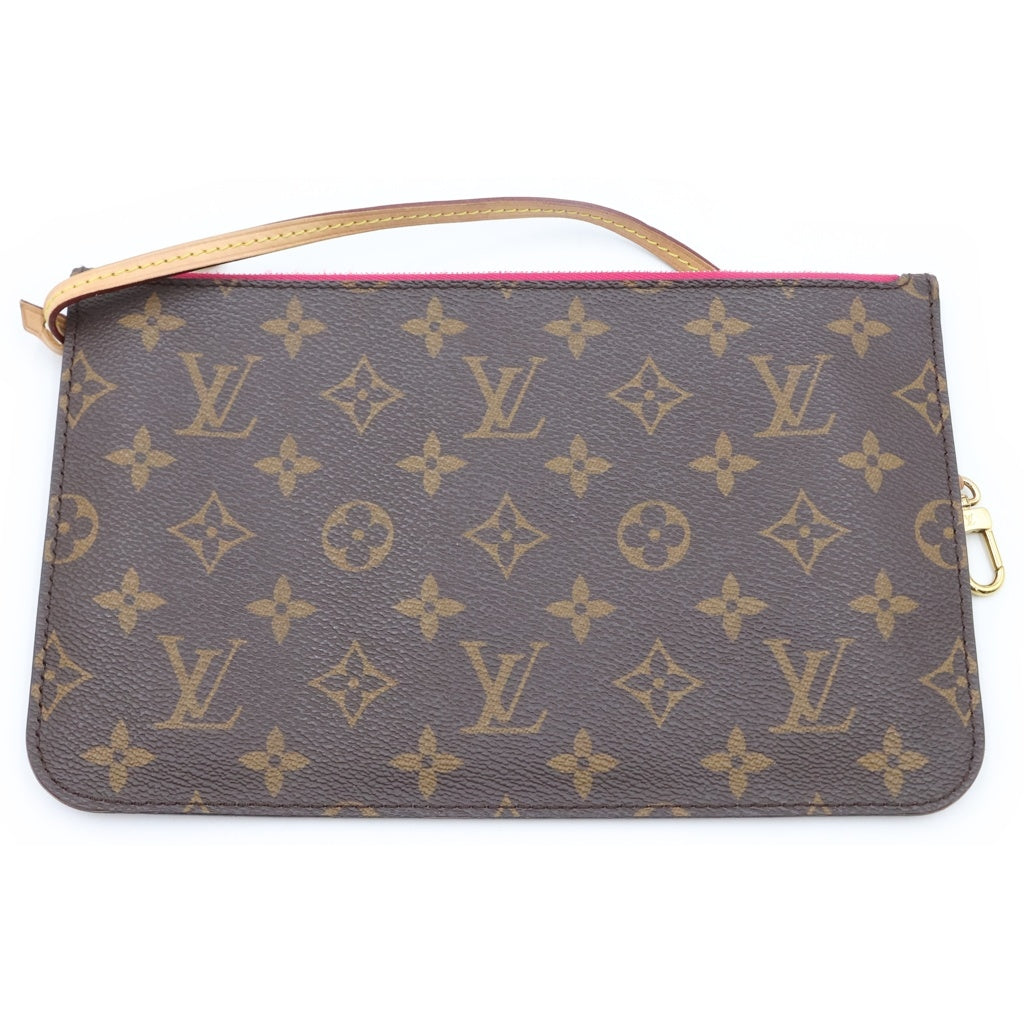 LOUIS VUITTON(ルイヴィトン) モノグラム ネヴァーフルMM 新型 トートバッグ ハンドバッグ ブラウン レザー×PVC M41178 ゴールド金具 レディース