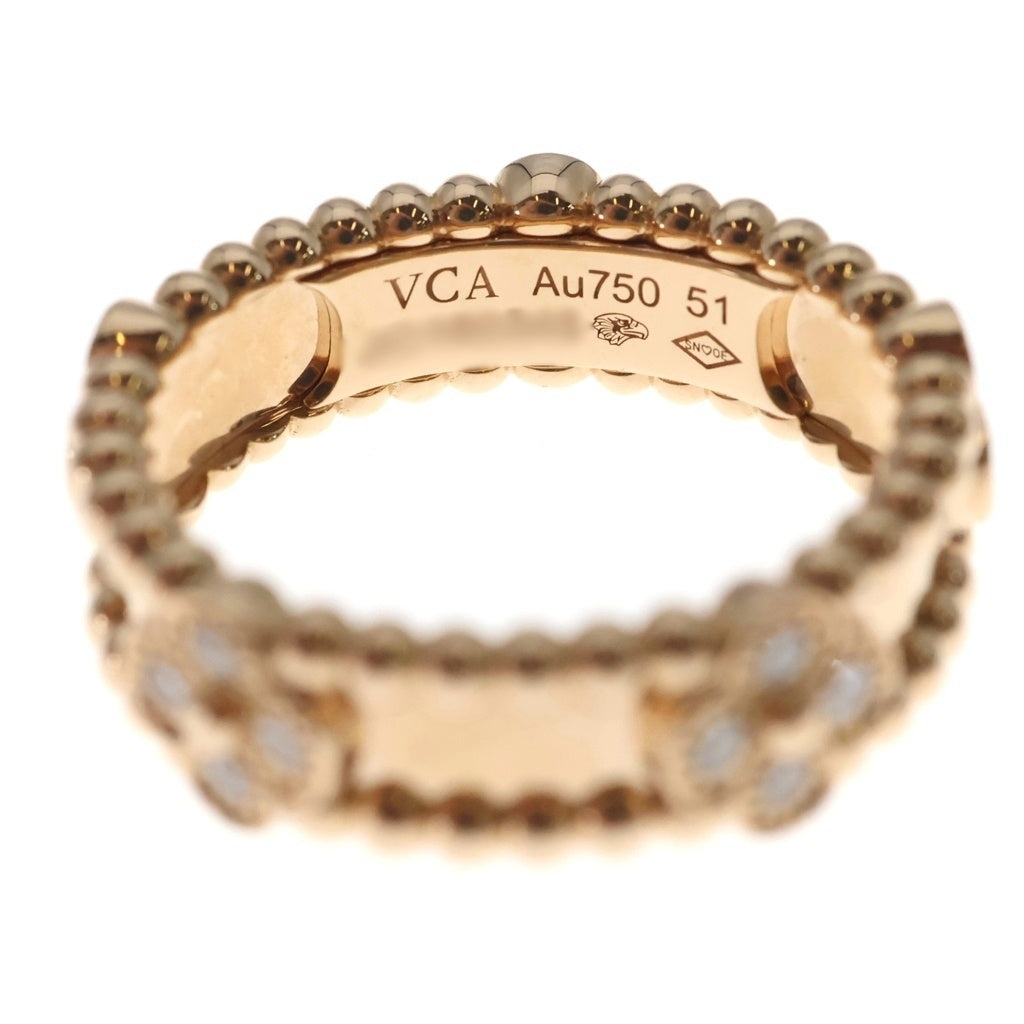Van Cleef & Arpels(ヴァンクリーフアンドアーペル) ペルレ スウィートクローバー リング ダイヤモンド Au750 #51 レディース
