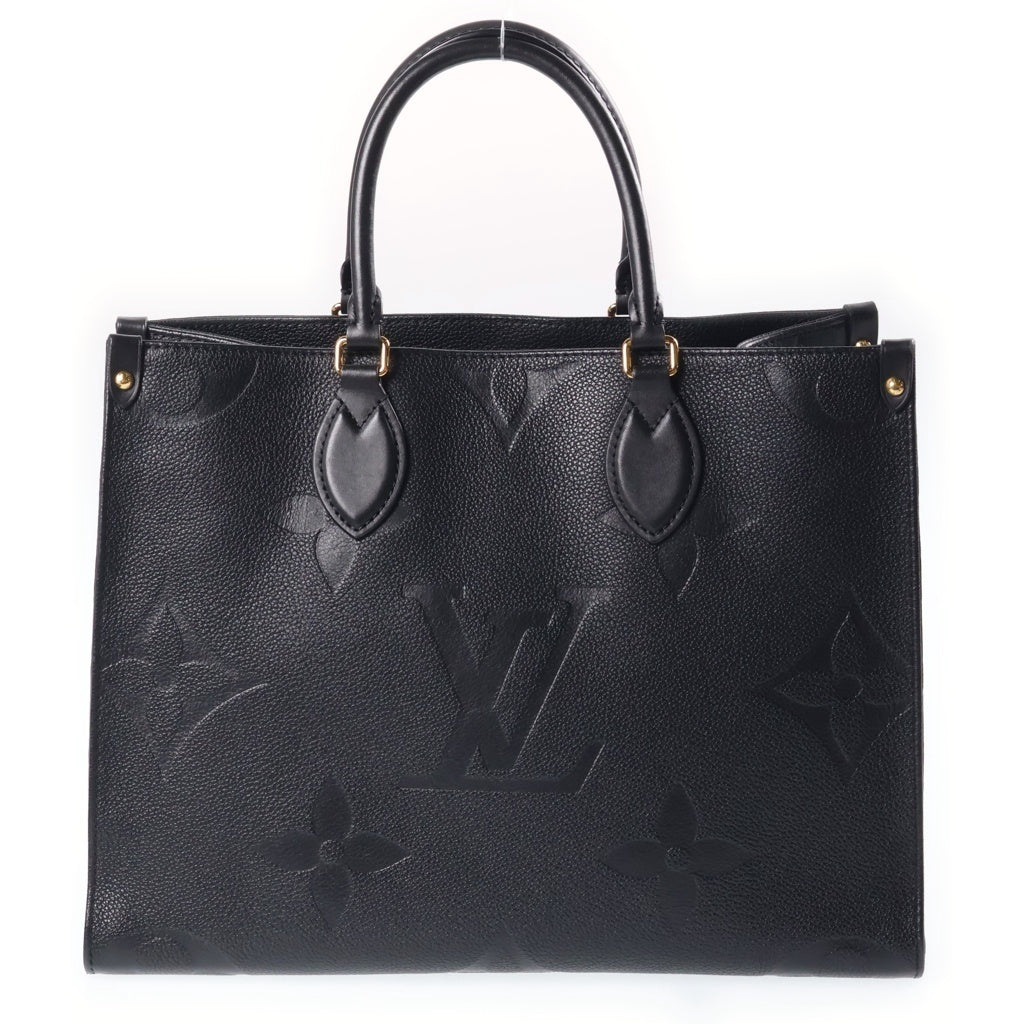 LOUIS VUITTON(ルイヴィトン) モノグラムアンプラント オンザゴーMM レザー 2WAY ハンドバッグ トートバッグ ショルダーバッグ ICタイプ ノワール ブラック M45595 レディース