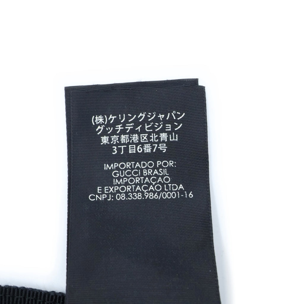 GUCCI(グッチ) ウェブ ストライプ シェリーライン GGキャンバス ベースボールキャップ 帽子 #L ブラック