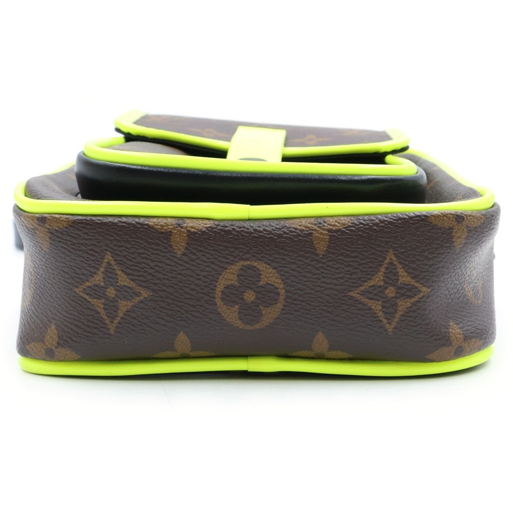 LOUIS VUITTON(ルイヴィトン) クリストファー・ウエアラブルウォレット ショルダーバッグ ブラウン×イエロー×ブラック PVC×レザー M80793 レディース