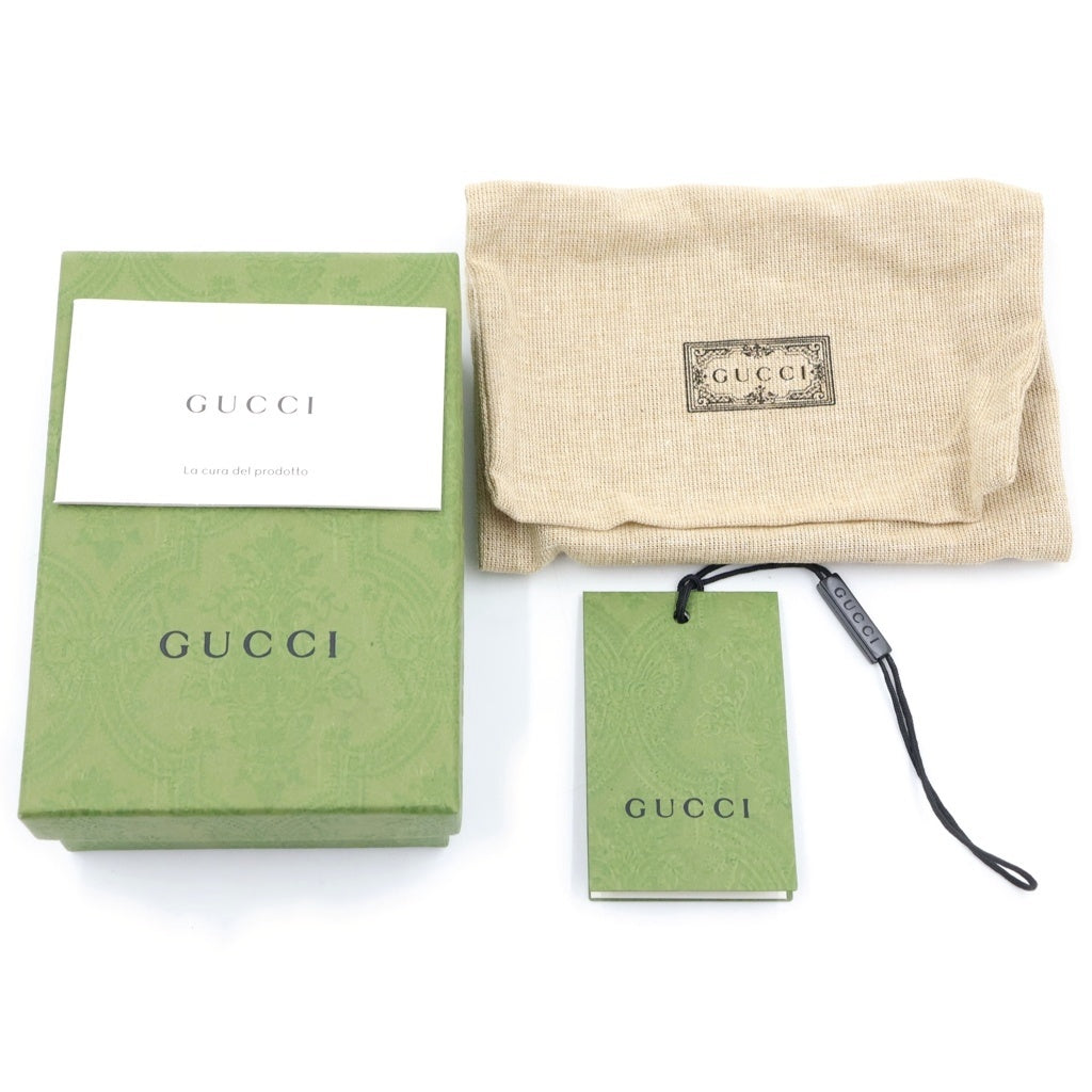 GUCCI(グッチ) ラバーエフェクト キーケース キーホルダー ブラック ラバー 771312 ブラック金具 レディース