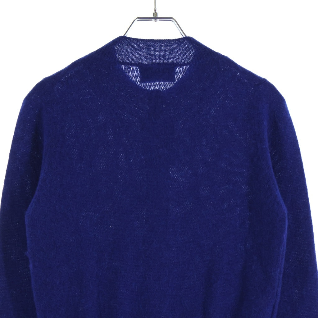 PRADA(プラダ) アルパカ ニット 長袖 カーディガン #38 ブルー #M ネイビー レディース
