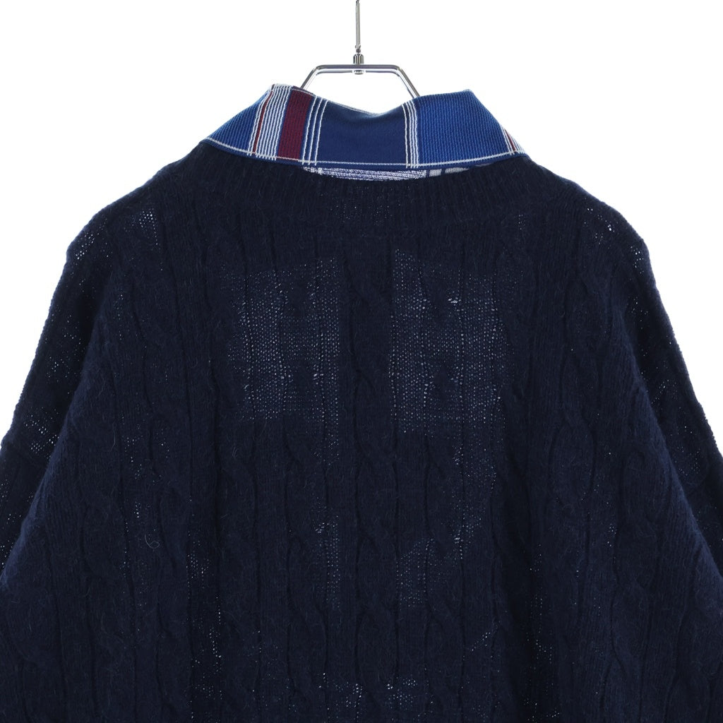 LOEWE(ロエベ) キャメル ポロシャツ コンビニット 長袖 ニット セーター