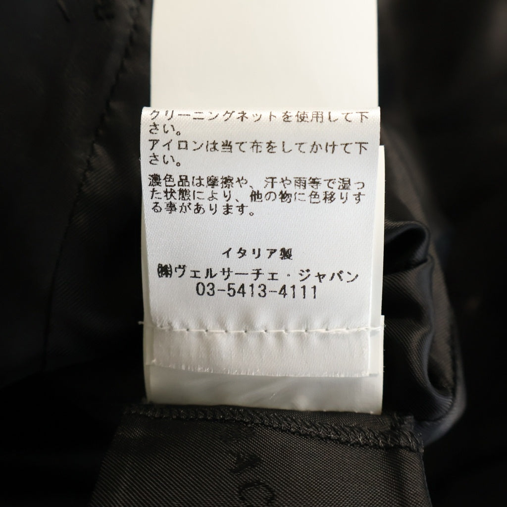 VERSACE(ヴェルサーチ) Sleeveless Dress ノースリーブドレス ワンピース メデューサベルト アセテート レーヨン ブラック 1008390 レディース
