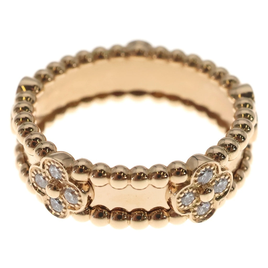 Van Cleef & Arpels(ヴァンクリーフアンドアーペル) ペルレ スウィート クローバーリング ダイヤ ピンクゴールド Au750PG #52