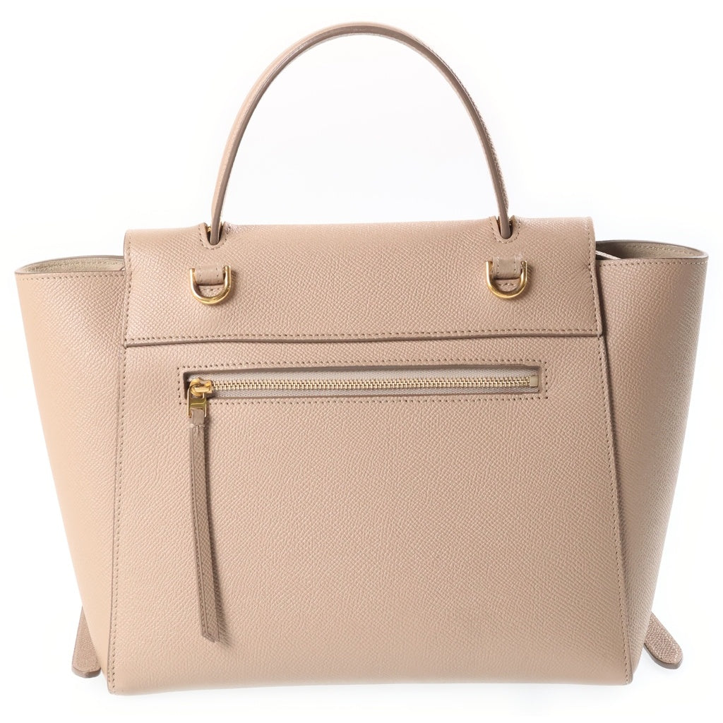 CELINE(セリーヌ) ベルトバッグ マイクロ ショルダーバッグ 2wayバック レザー ベージュ レディース