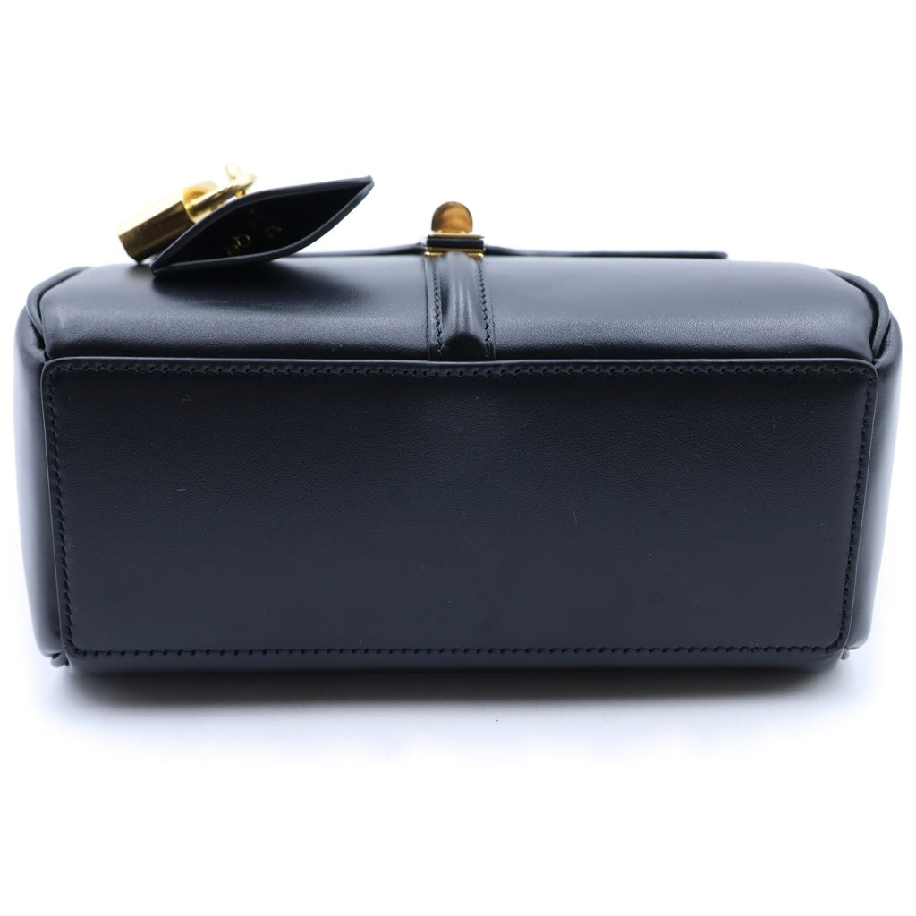 CELINE(セリーヌ) ミニ 16 セーズ ハンドバッグ 2wayショルダー レザー ブラック レディース