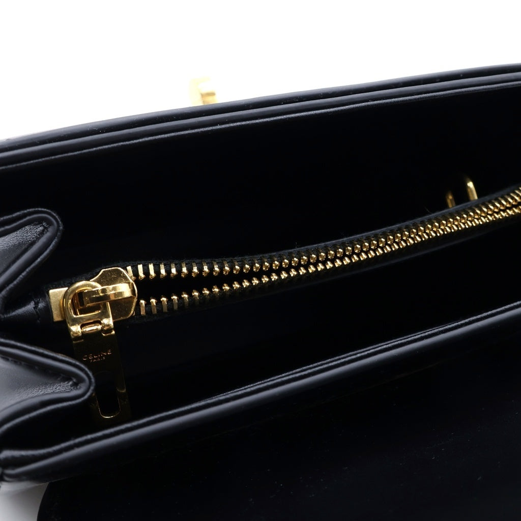 CELINE(セリーヌ) ミニ 16 セーズ ハンドバッグ 2wayショルダー レザー ブラック レディース