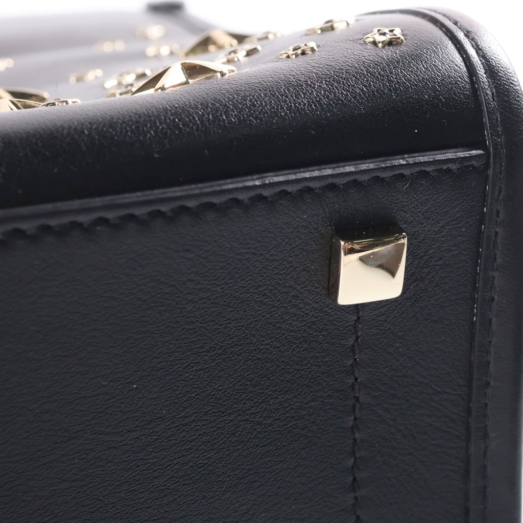 JIMMY CHOO(ジミーチュウ) アベニュー S トートバッグ スタッズ レザー ブラック レディース