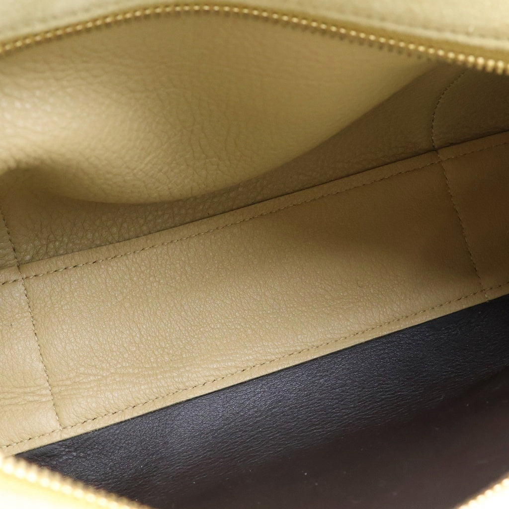 LOEWE(ロエベ) アマソナ23 2wayショルダーバッグ ハンドバッグ ベージュ×ブラウン レザー×スエード ゴールド金具 レディース