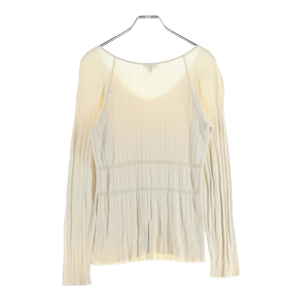 MaxMara(マックスマーラ) レーヨン長袖ニット オフホワイト M