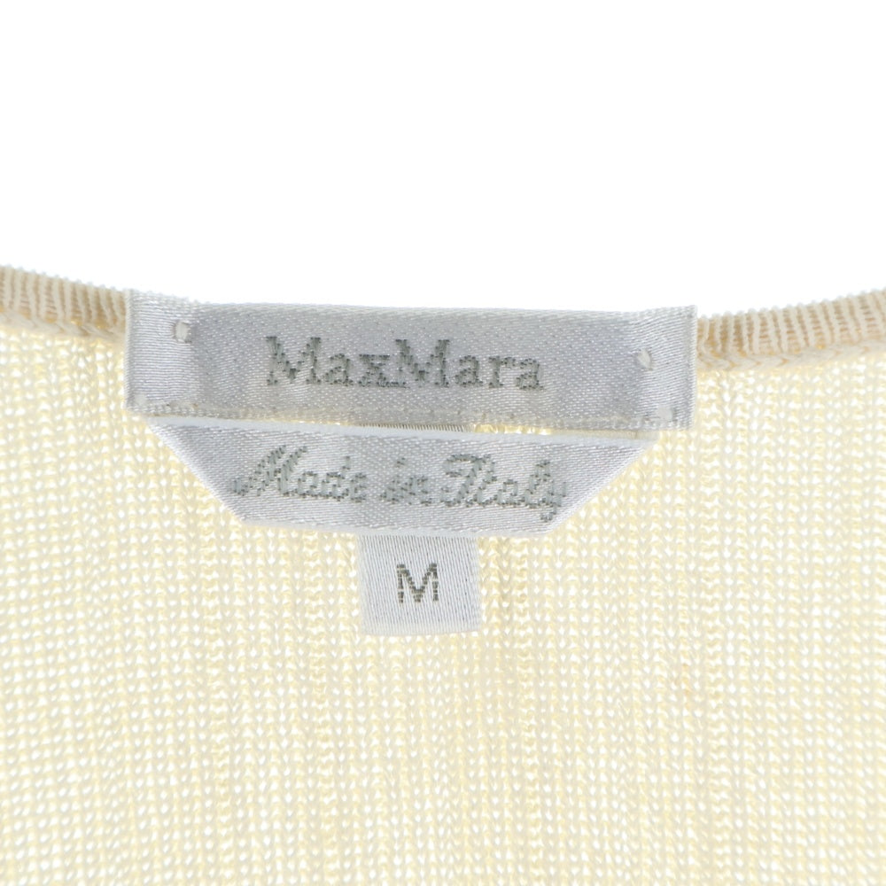 MaxMara(マックスマーラ) レーヨン長袖ニット オフホワイト M