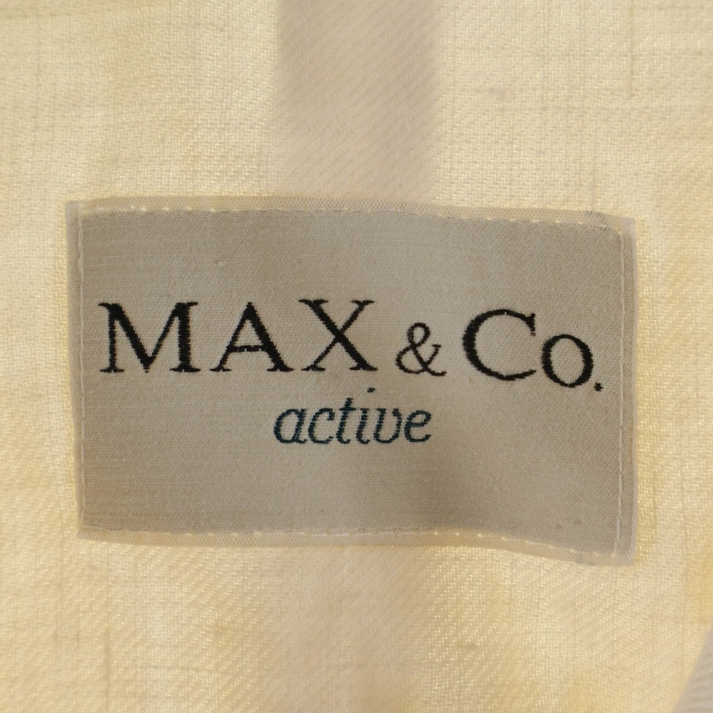 MAX&CO(マックス アンド コー) リネン 4B テーラードジャケット アイボリー レディース 40