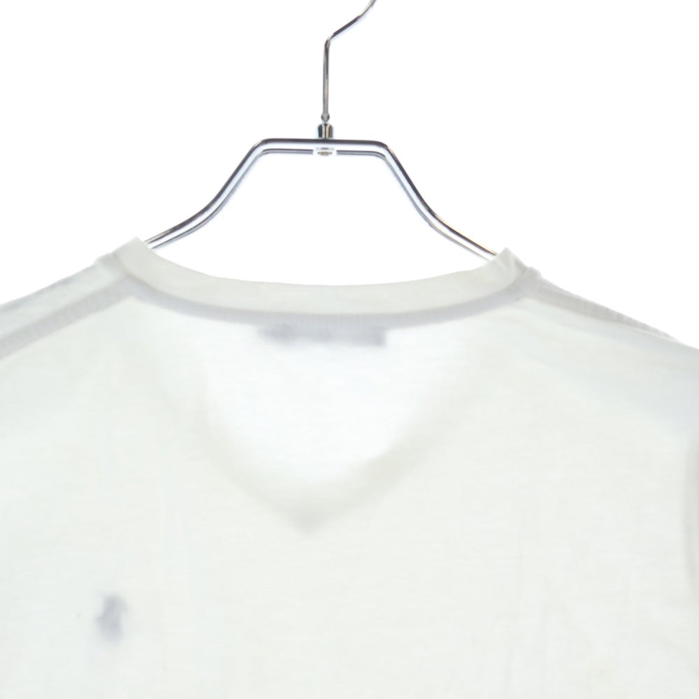 RALPH LAUREN(ラルフローレン) ワンポイントロゴ刺繍 クルーネック 半袖Tシャツ カットソー ホワイト レディース M