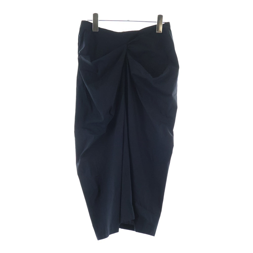 Max Mara(マックスマーラ) ドレープ ギャザーデザイン タイト ロングスカート ブラック レディース 36