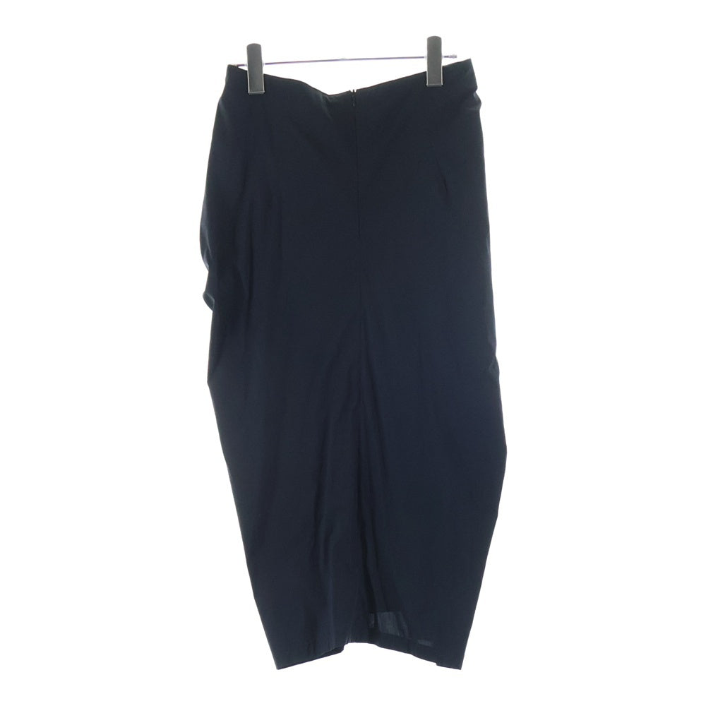 Max Mara(マックスマーラ) ドレープ ギャザーデザイン タイト ロングスカート ブラック レディース 36