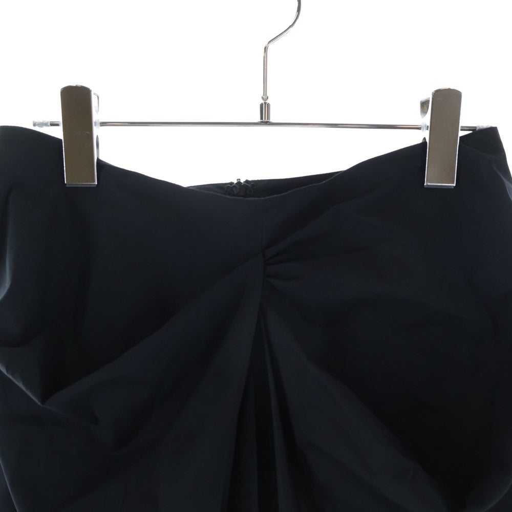 Max Mara(マックスマーラ) ドレープ ギャザーデザイン タイト ロングスカート ブラック レディース 36
