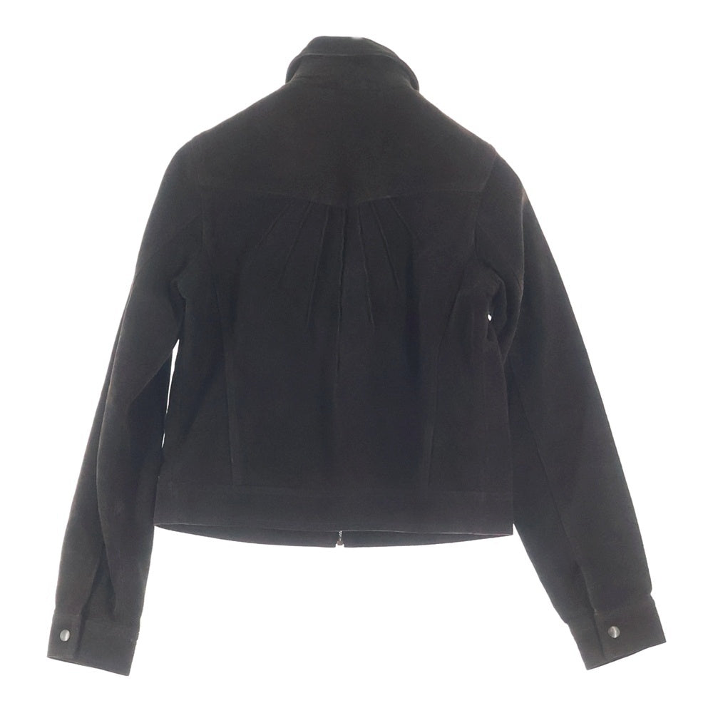 BANANA REPUBLIC(バナナリパブリック) スエードレザー ジップアップ ジャケット ブルゾン ブラウン レディース XS