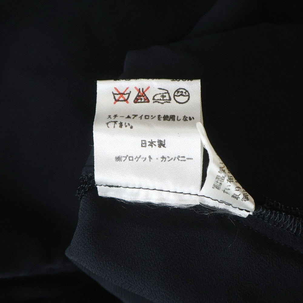 POMODORO(ポモドーロ) レース レイヤード シースルー 長袖シャツ ブラウス ブラック レディース 9