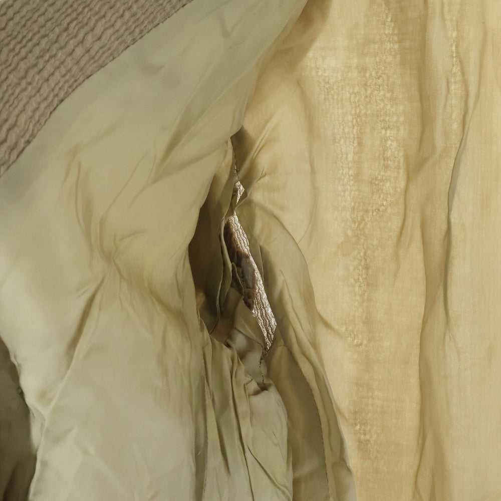 Max Mara(マックスマーラ) ワッフル加工 ウール ダブルブレスト テーラードジャケット ベージュ レディース 38