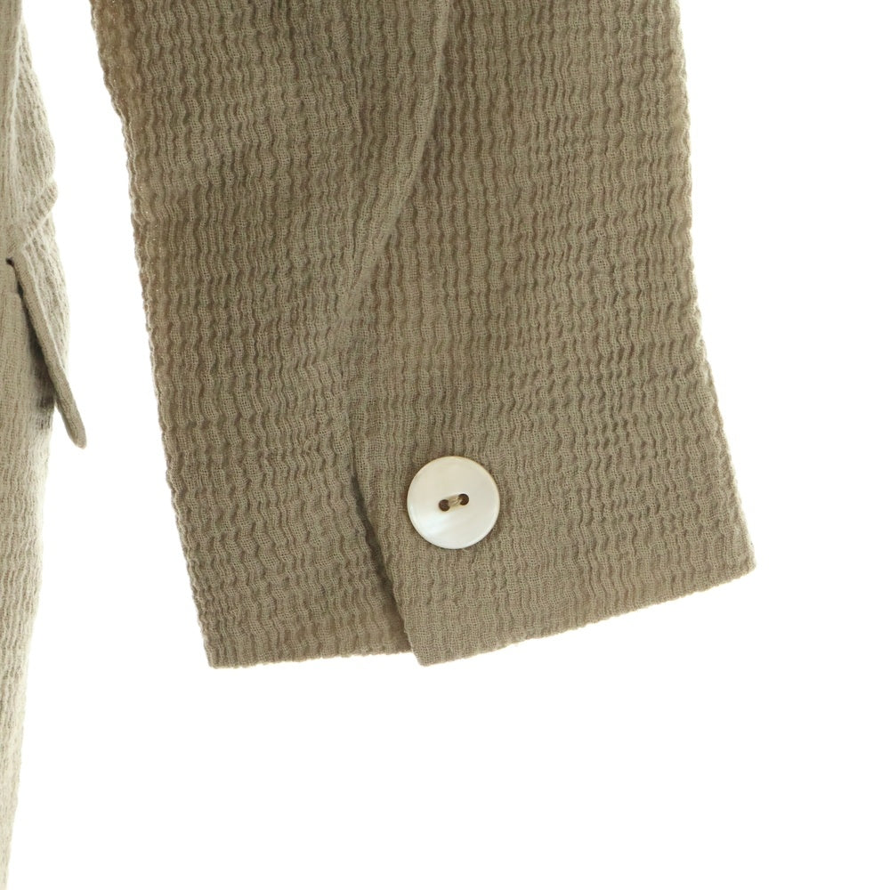 Max Mara(マックスマーラ) ワッフル加工 ウール ダブルブレスト テーラードジャケット ベージュ レディース 38